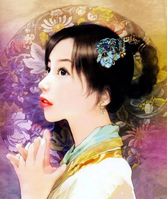 红颜如玉---德珍彩绘经典美女画