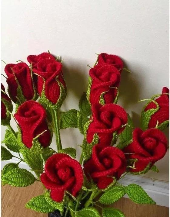 一团线可以钩几个玫瑰花,钩玫瑰花第三圈该怎么钩