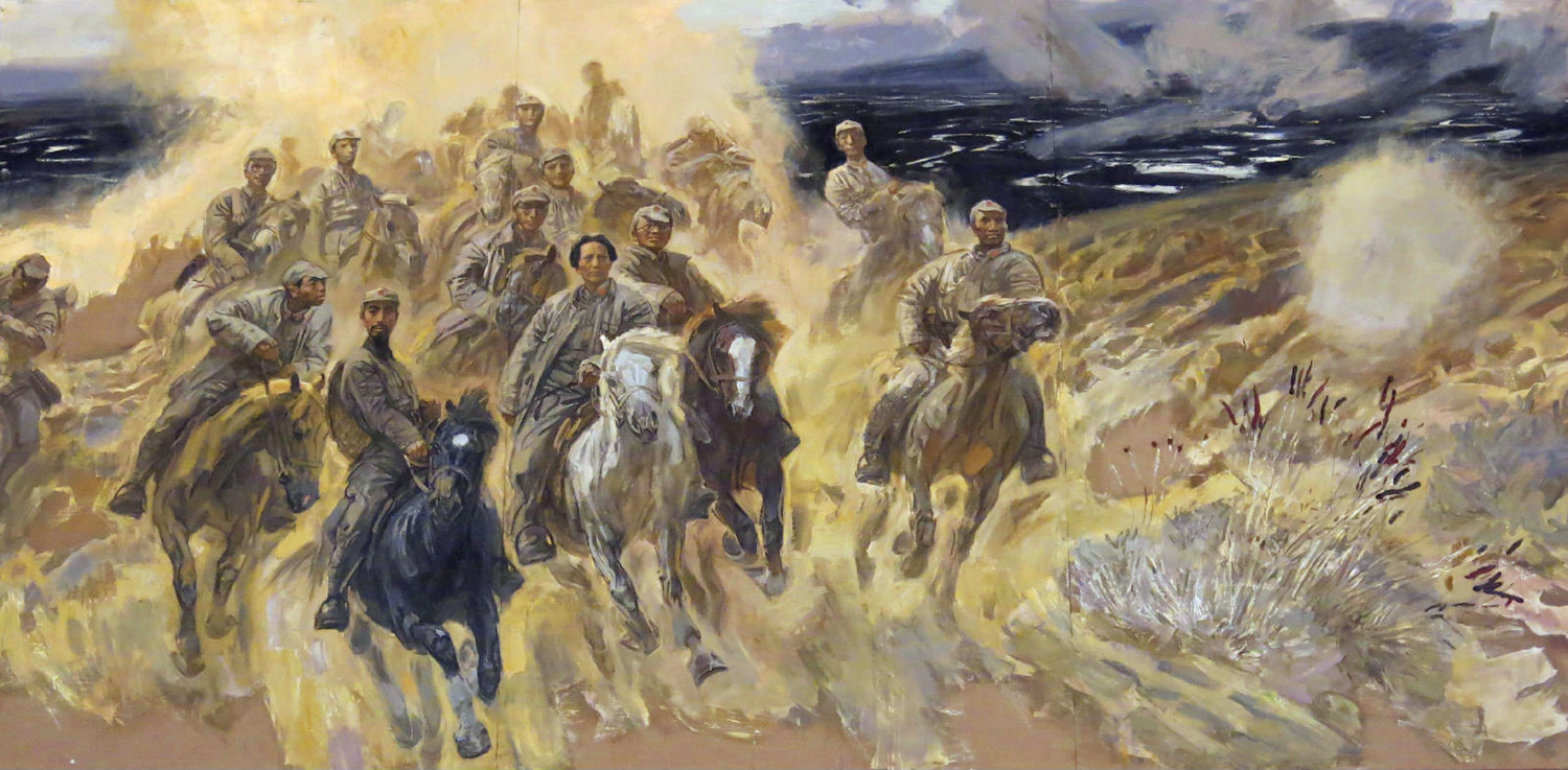 胡志渊油画作品欣赏,沈尧伊《彝海结盟》油画作品