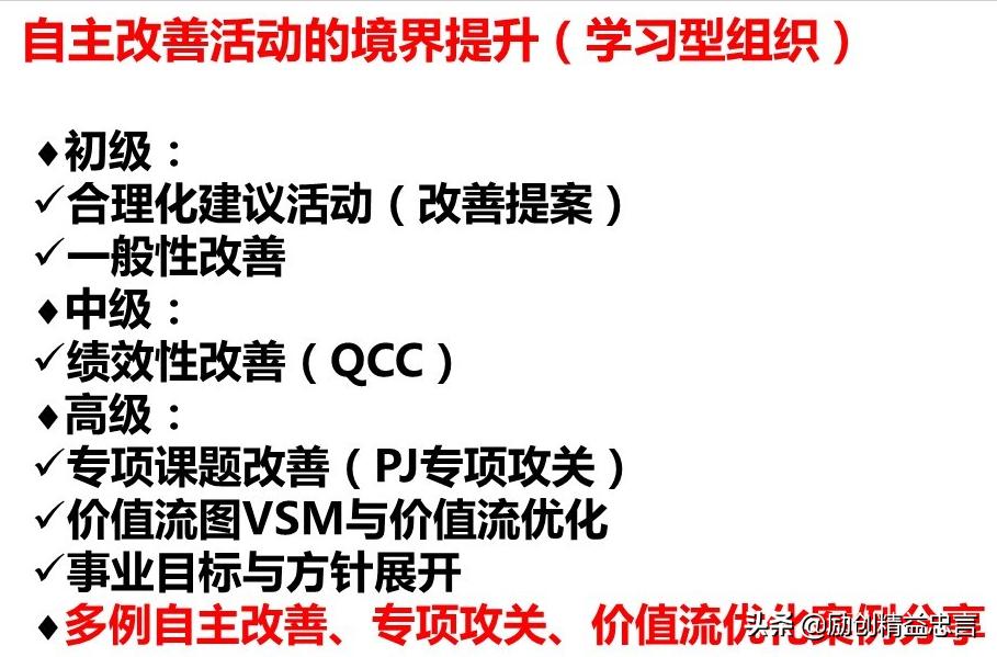 爆款课程PPT分享丨改善绝非小打小闹改善是集小善而达至臻