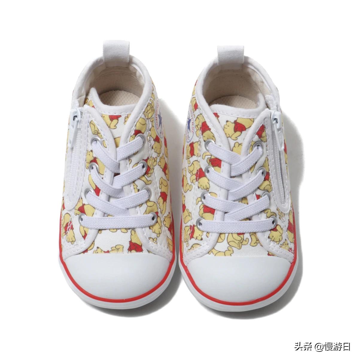 穿上小熊维尼去逛街！日本匡威推出小熊维尼限定婴儿小童帆布鞋