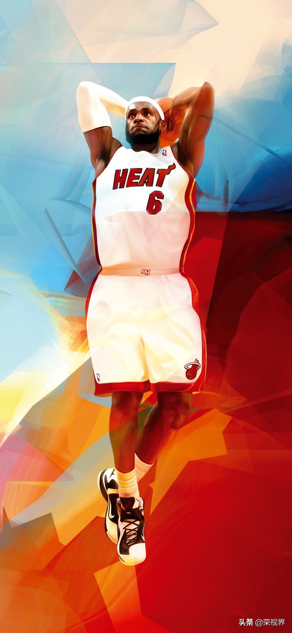 篮球手绘插画图,nbaai插画