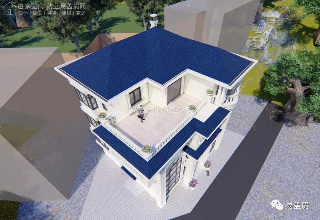 11.9m×12.2m,福建泉州豪华雅致的欧式别墅