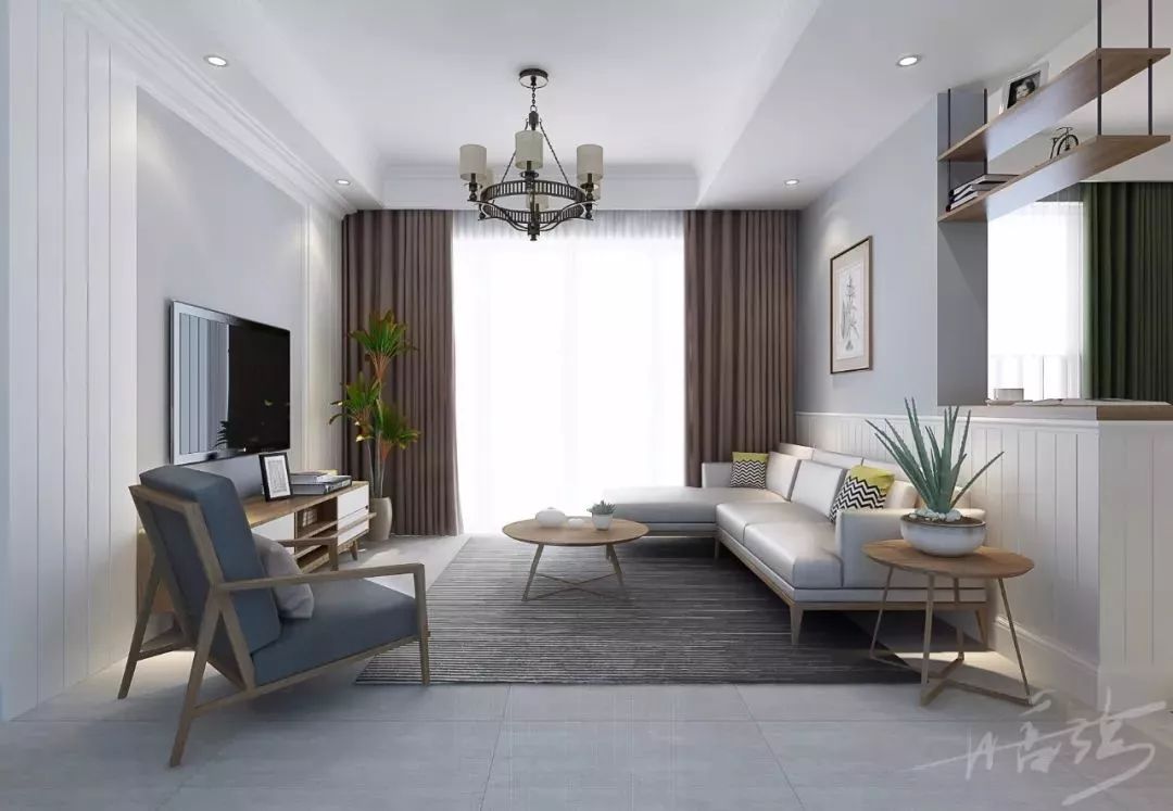 木质地板配圆形茶几还是方形茶几,现代简约茶几网红黑胡桃茶几圆形