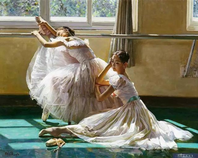 他偷看老婆同事跳舞25年，画下这曼妙的人体油画，还卖了1200万