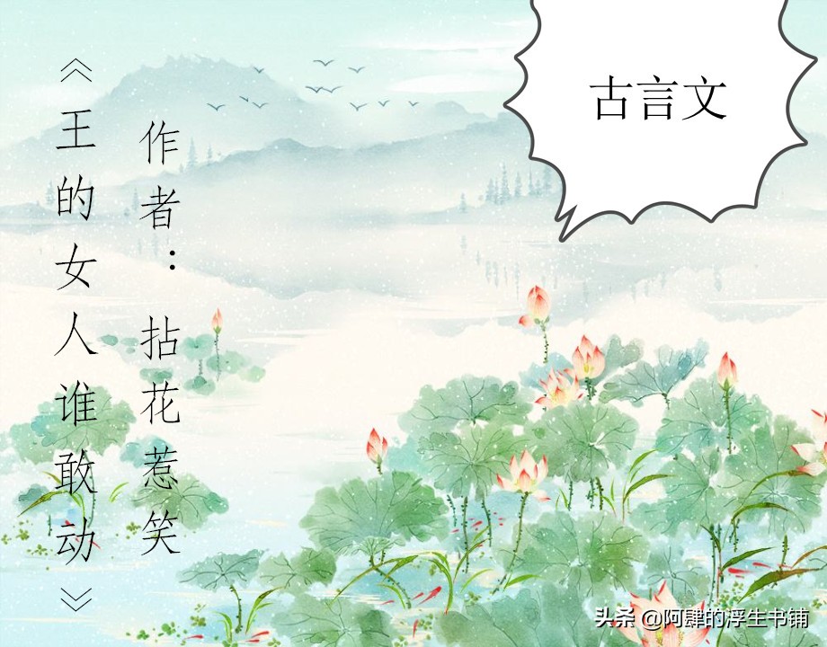 古言文,《司茶皇后》《良婿》《王的女人谁敢动》惊艳来袭,超赞
