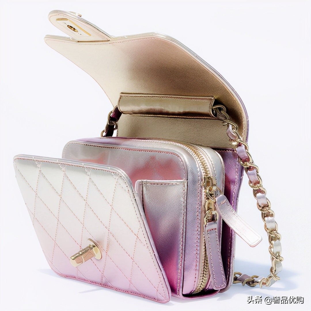 chanel包2018朋克,chanel2018秋冬手风琴单肩包