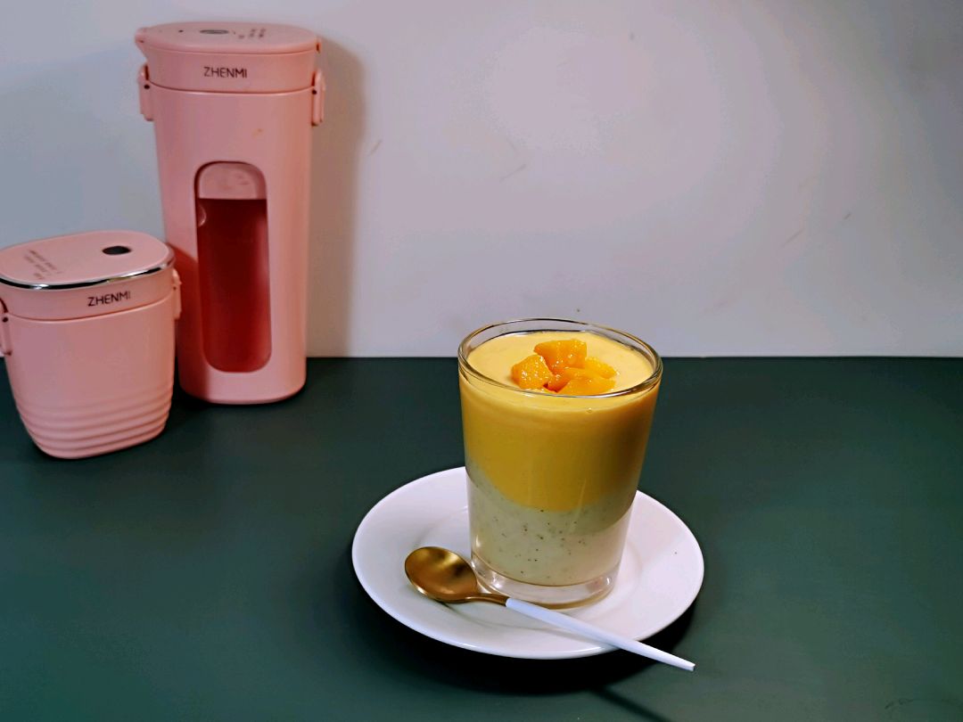 芒果猕猴桃奶昔,芒果猕猴桃燕麦奶昔