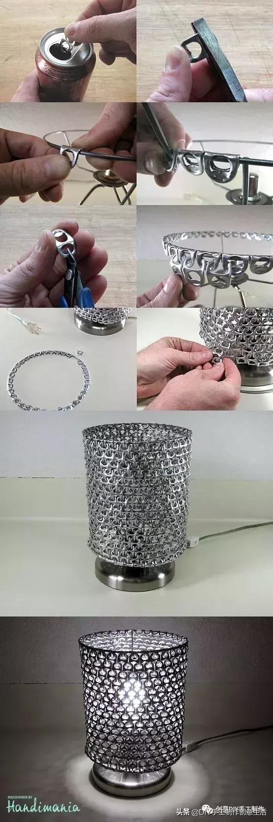 diy创意手工制作灯罩,变废为宝的手工制作灯罩