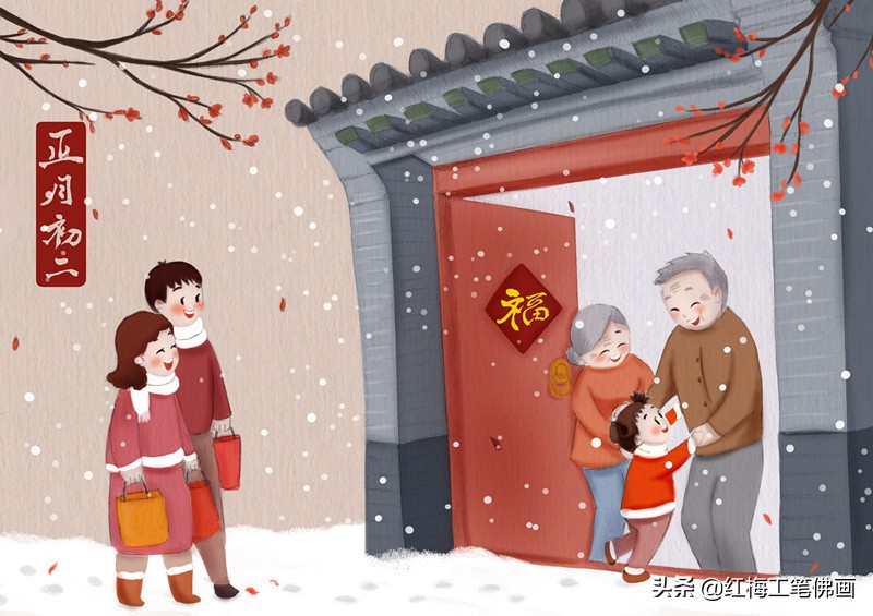 民俗创意年画大全,年份年画简单又好看