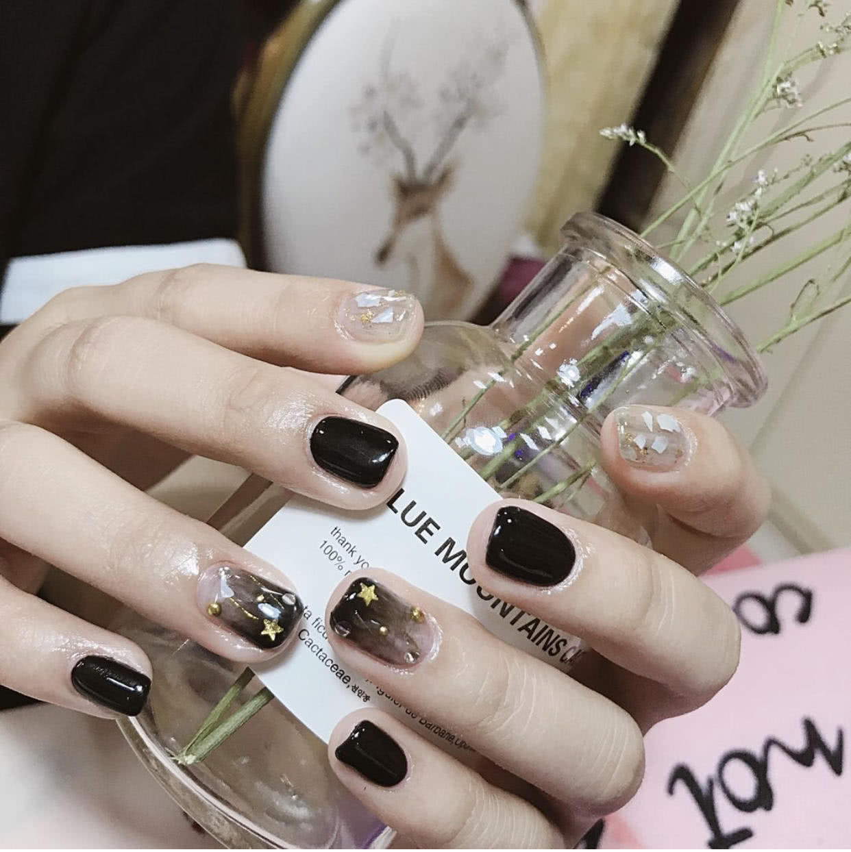 短款29号光疗晕染裸色贝壳美甲,贝壳美甲教程视频初学