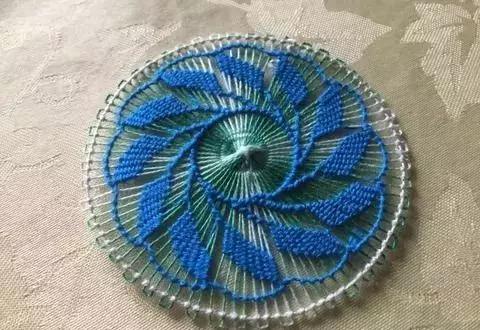 手工毛线编花教程,慢教程手工毛线编花