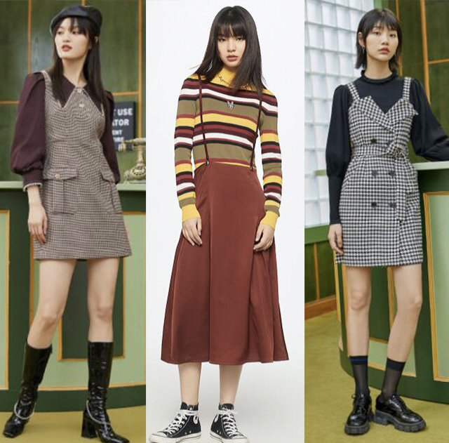 冬日穿搭内搭推荐女,冬日内搭连衣裙平价推荐