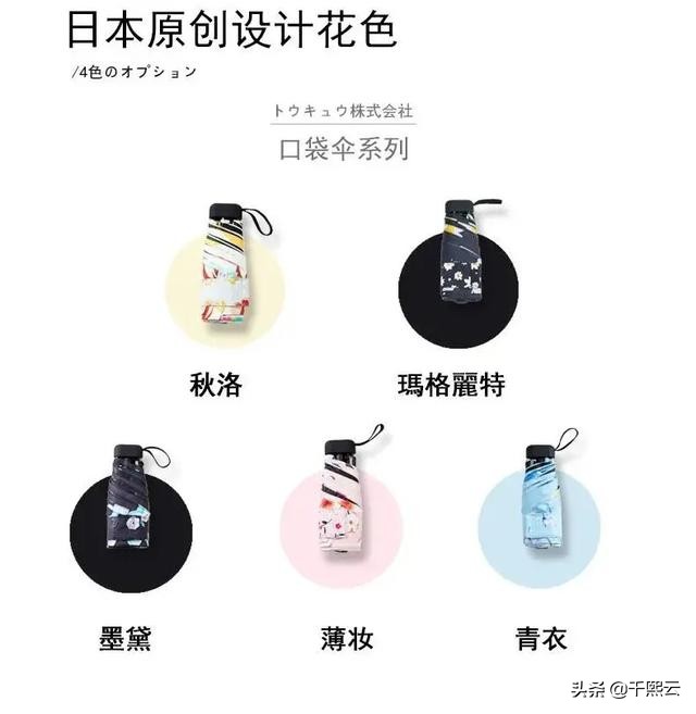 和皱纹一刀两断!日本颜值口袋伞,挡住99%紫外线,防老美白利器