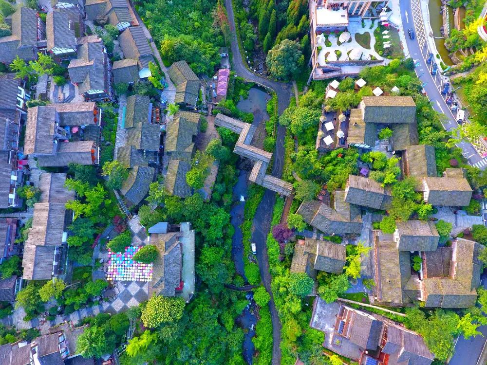 眉山东坡桃花源,眉山七里坪度假区图片