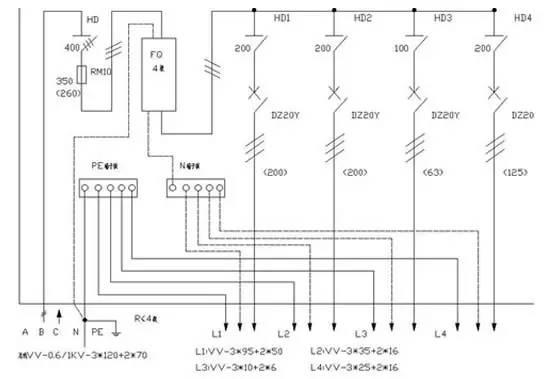 最简单的配电箱电路图,配电箱接线教程如何看懂电箱图纸