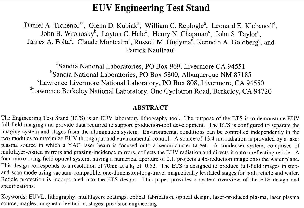 euv光刻机和etf光刻机有什么区别,x-ray光刻机与euv光刻机区别