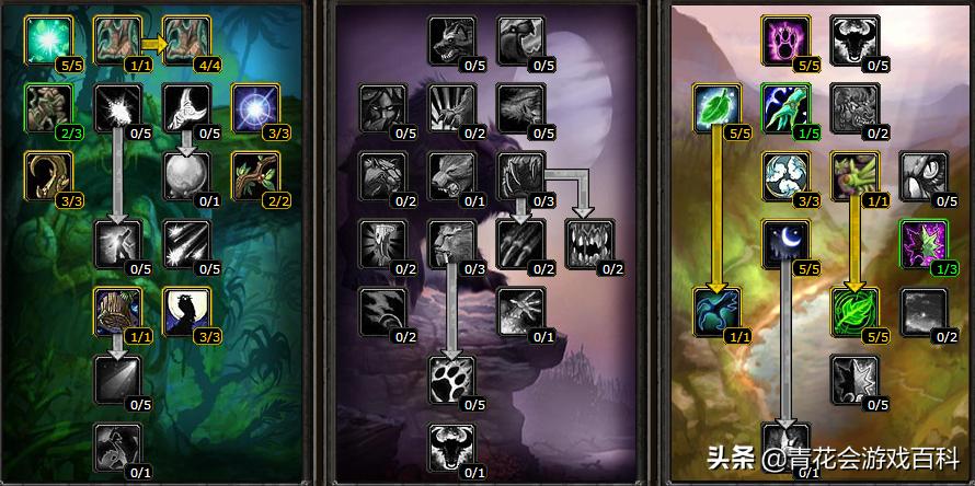 魔兽世界怀旧服pve德鲁伊天赋,魔兽世界怀旧服德鲁伊pvp天赋