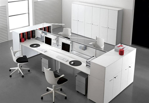 办公室屏风桌效果图,l型屏风办公桌缺点