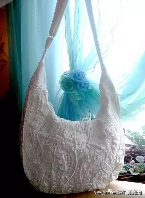 厉害了，极美爱尔兰钩花包包，看了这个才是真服气