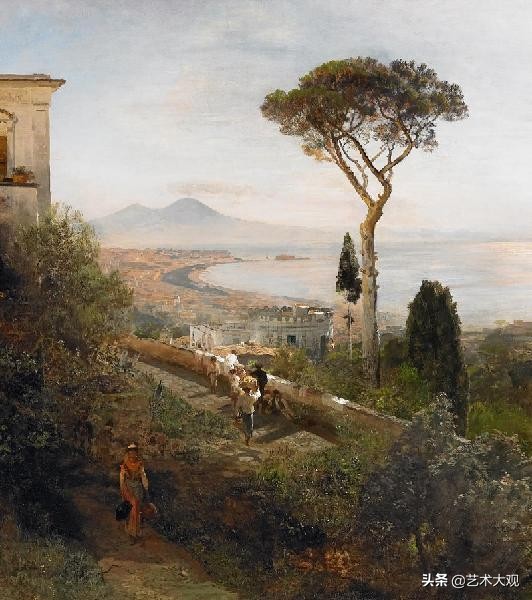 世界著名古典油画风景作品,奥斯瓦尔德阿肯巴赫