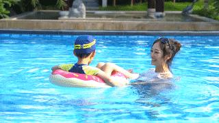 福建泉州聚龙小镇温泉公园：岩脉温泉中药花瓣池亲子戏水区