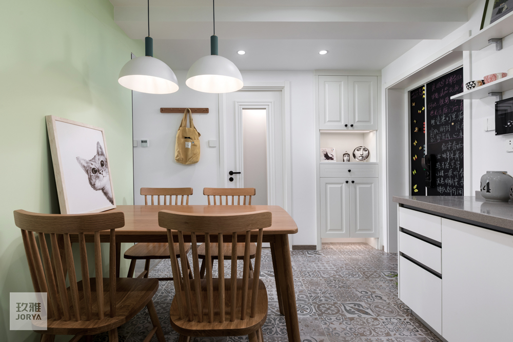 门厅改多功能房间,鞋柜旁开放式厨房怎么设计