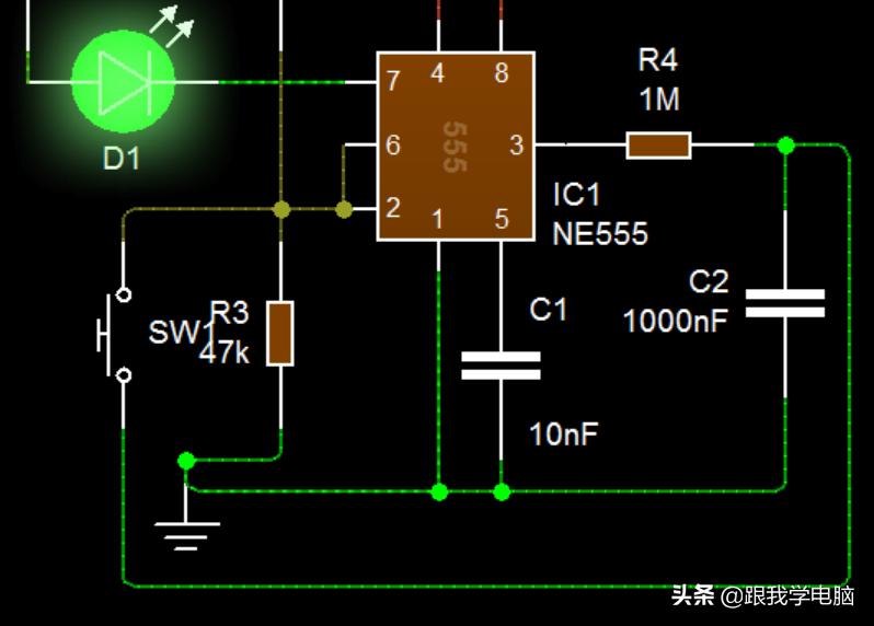 单开关控制一个灯的程序,单按键控制灯
