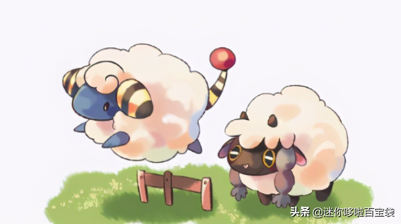 《神奇宝贝图鉴》No.179：软绵绵的羊毛可以储存静电——咩利羊