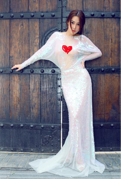 张馨予白纱裙美照,张馨予穿裙的图片大全