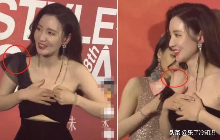 张萌走红毯肩带断了,张萌走红毯肩带意外断开