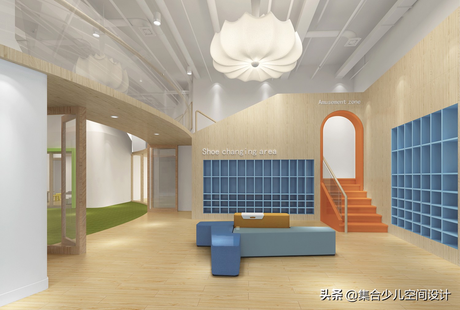 小型早教托育中心设计效果图,孩子的第二个家