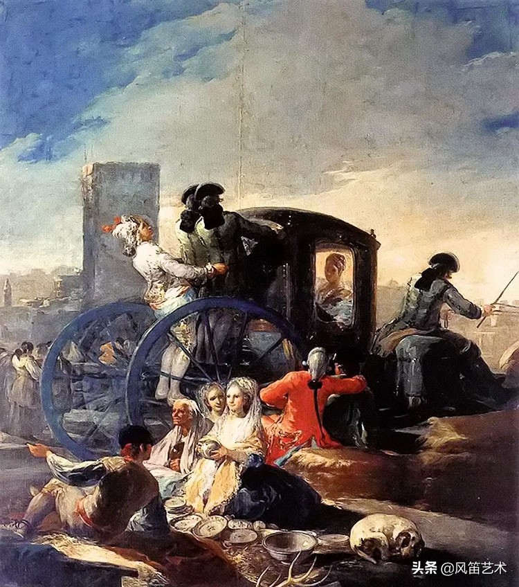 西班牙画家戈雅代表作有哪些,西班牙画家戈雅的作品风筝