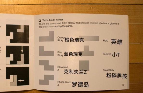 俄罗斯方块幸运方块,俄罗斯方块每个方块的名字的由来