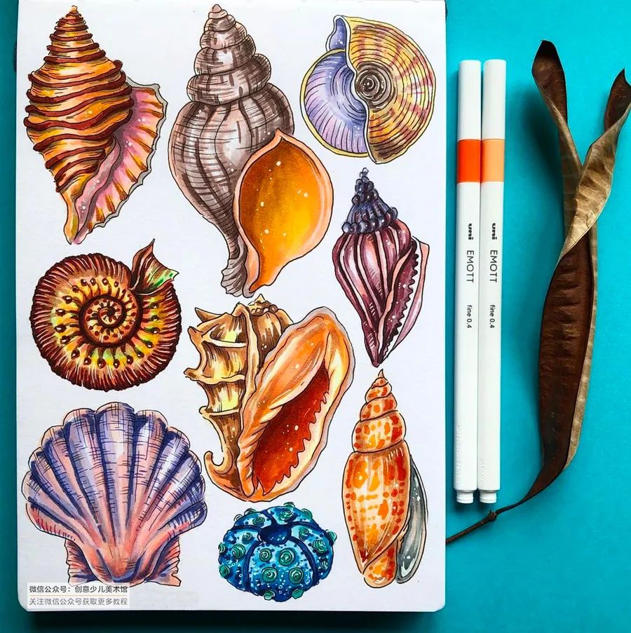 马克笔绘画背景简单,马克笔绘画简单素材