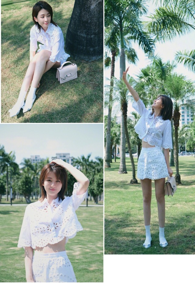 乔欣的穿搭指南,乔欣可咸可甜全身照