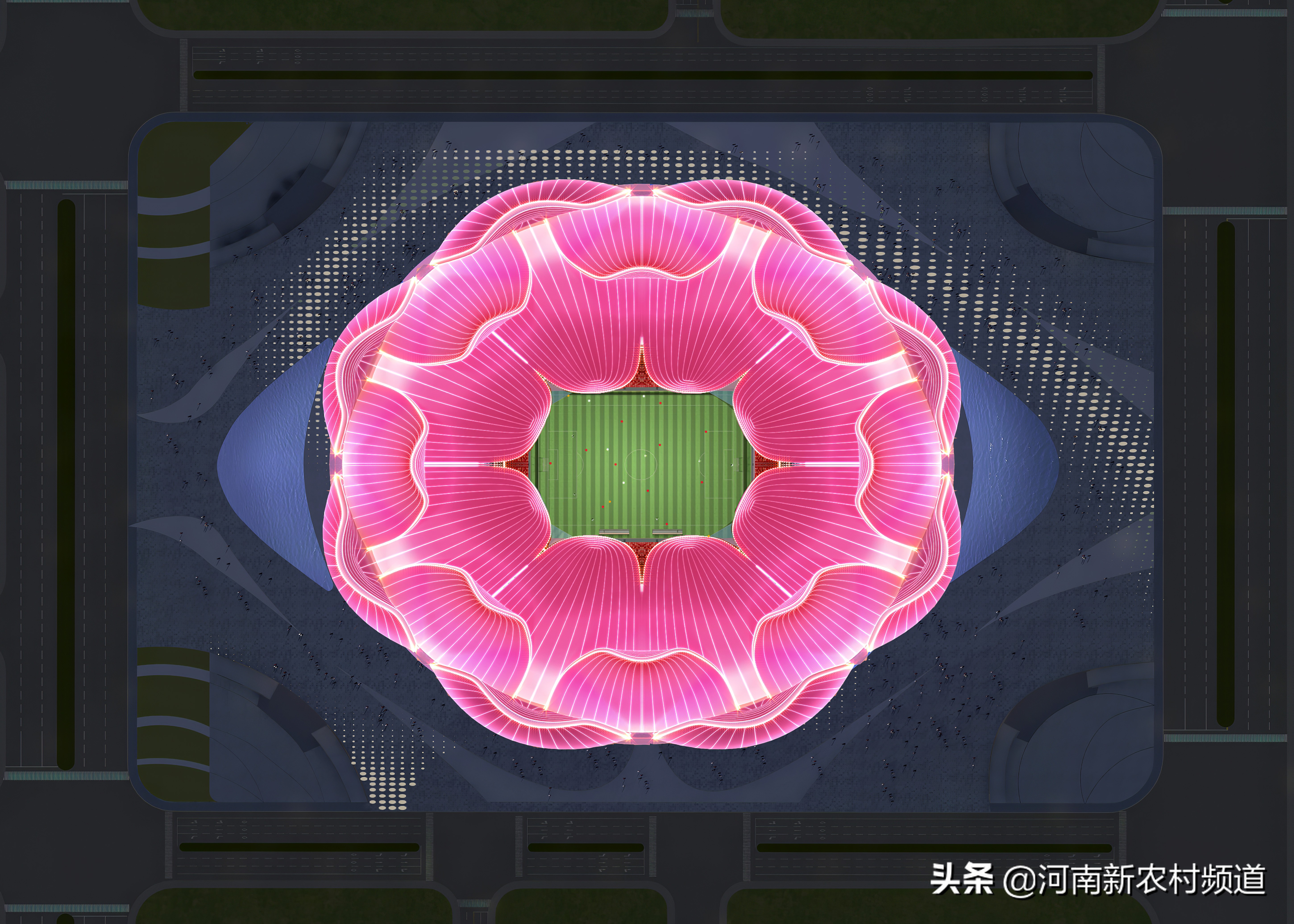 广州恒大的超级足球场,广州恒大足球场美景