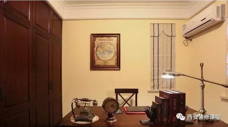 130平三室一厅美式衣帽间,美式带衣帽间的卧室套房