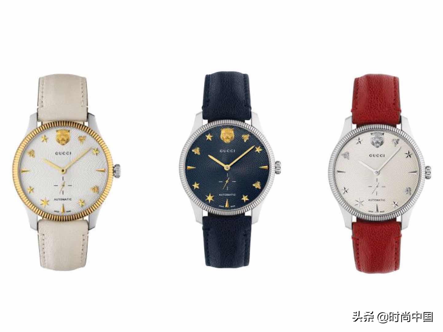 gucci经典黑色腕表,gucci高定腕表