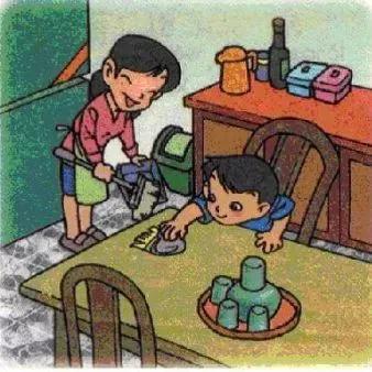 植树节看图写话一年级20至30字,一年级给奶奶吃苹果看图写话30字