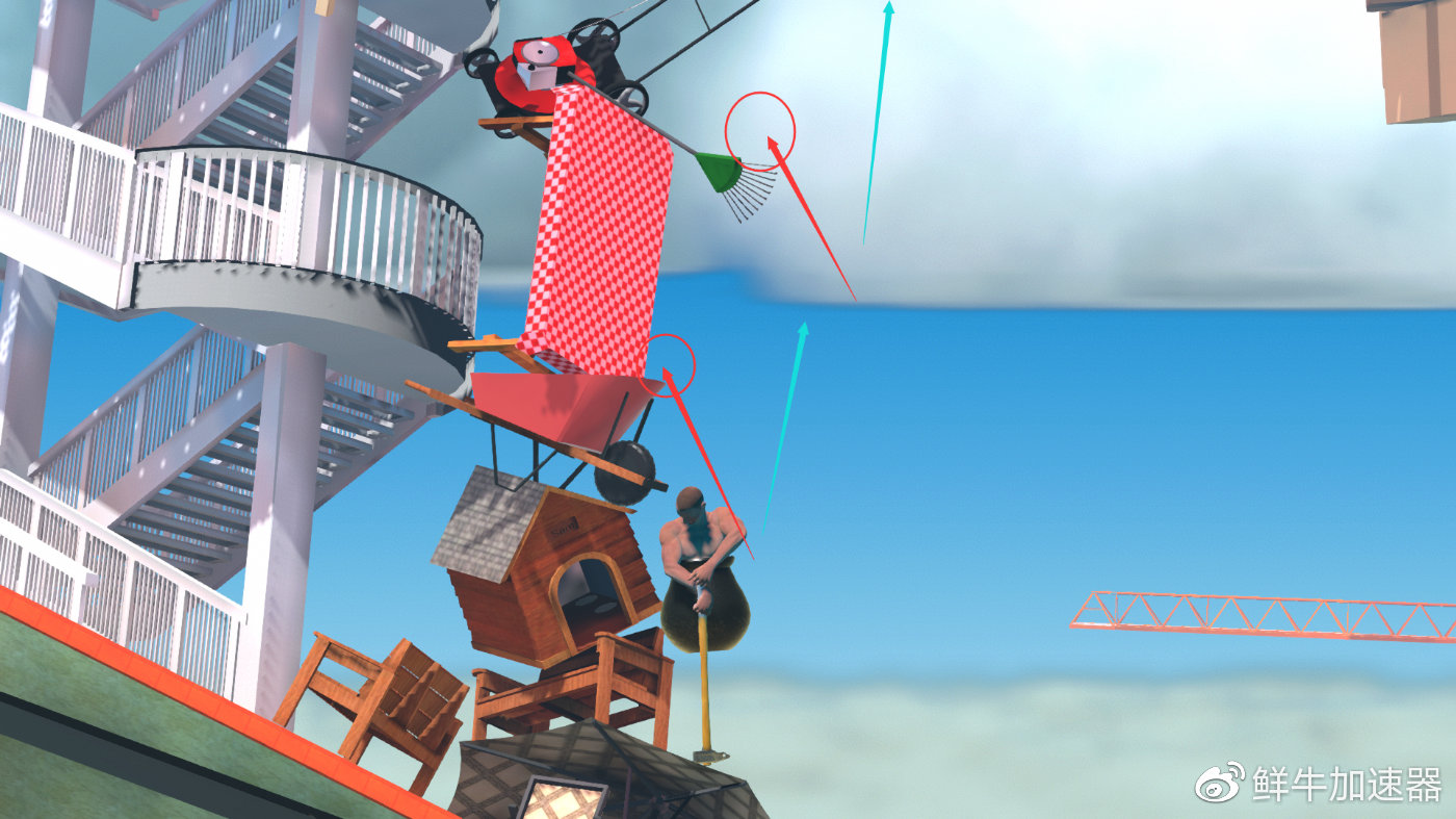 鲜牛加速器教程：《掘地求升》（缸人）手把手教你通关（3）