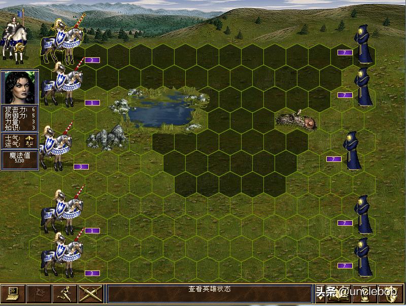 英雄无敌3打比蒙的图,英雄无敌3死亡阴影与深渊号角