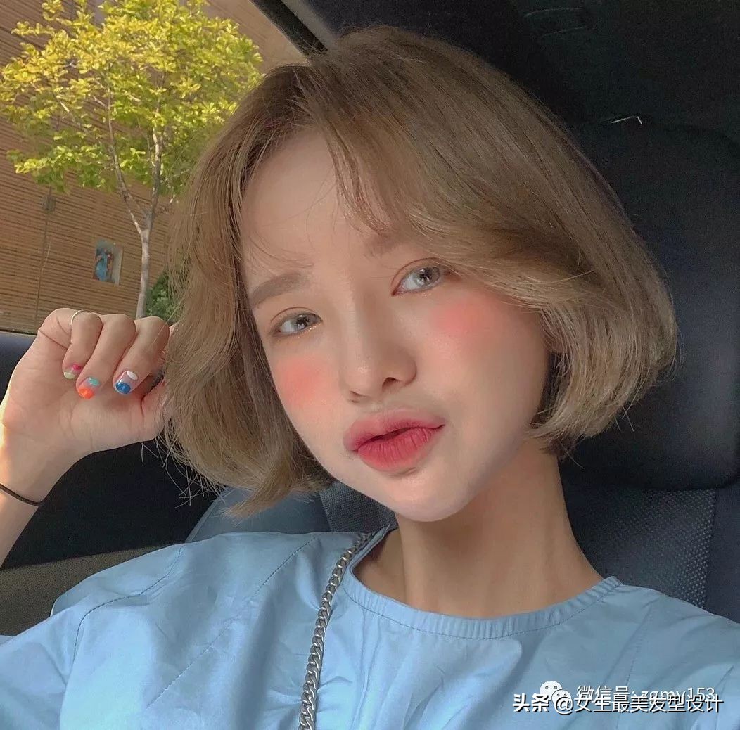 少女心爆棚的中短发,学生党能扎起来的短发推荐