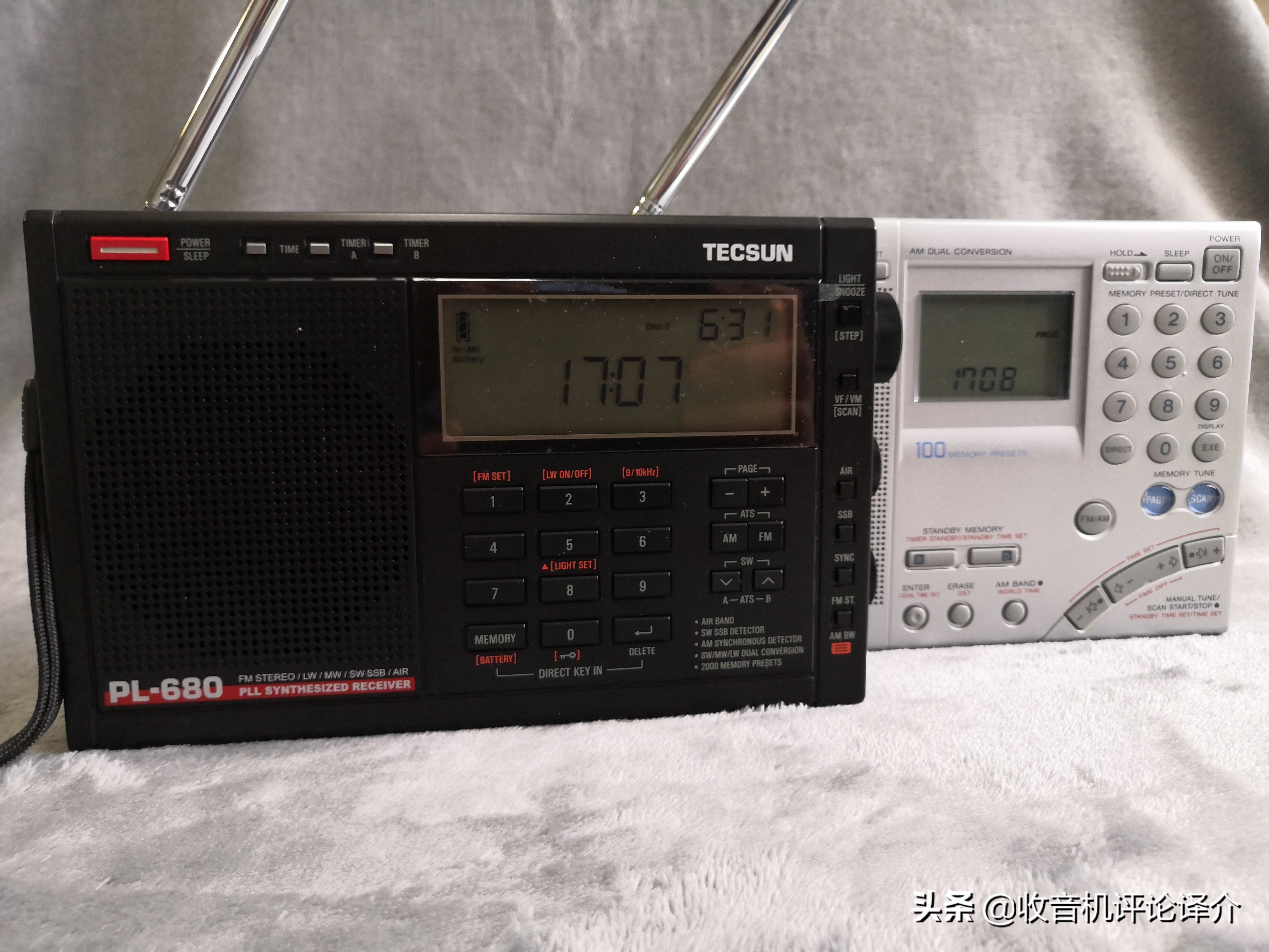 德生收音机pl-680开箱,德生pl680收音机改造