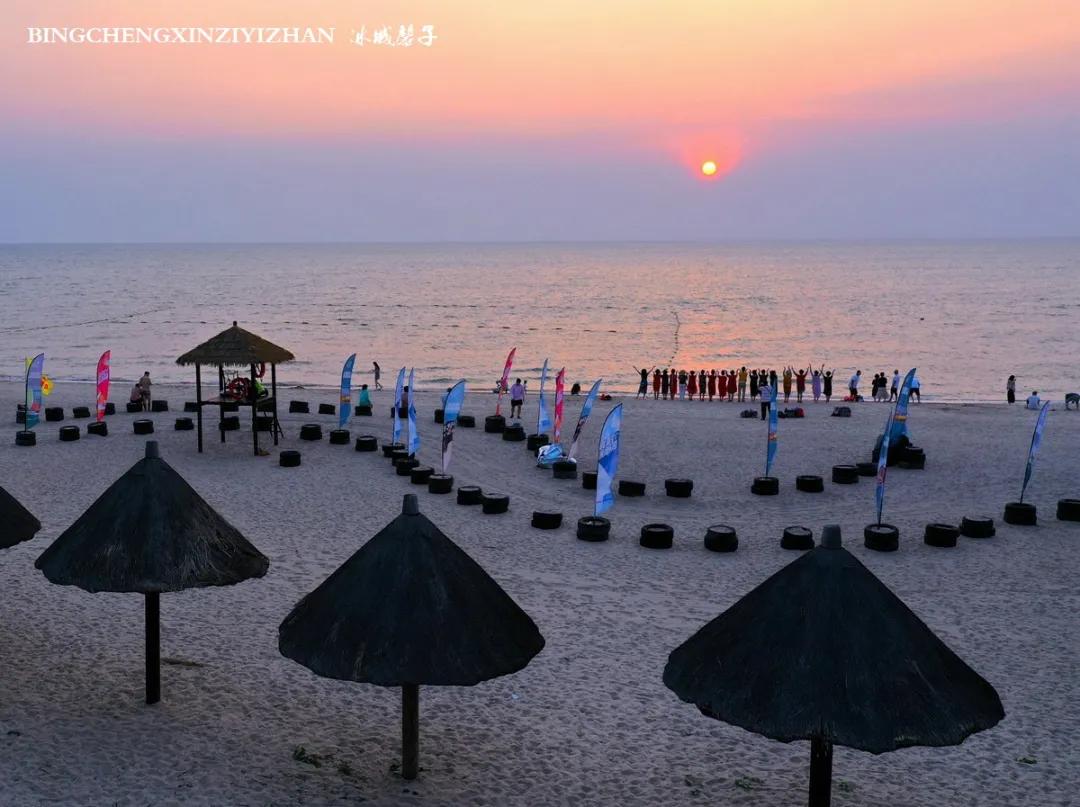 龙沐湾落日海滩,乐东最美落日海滩