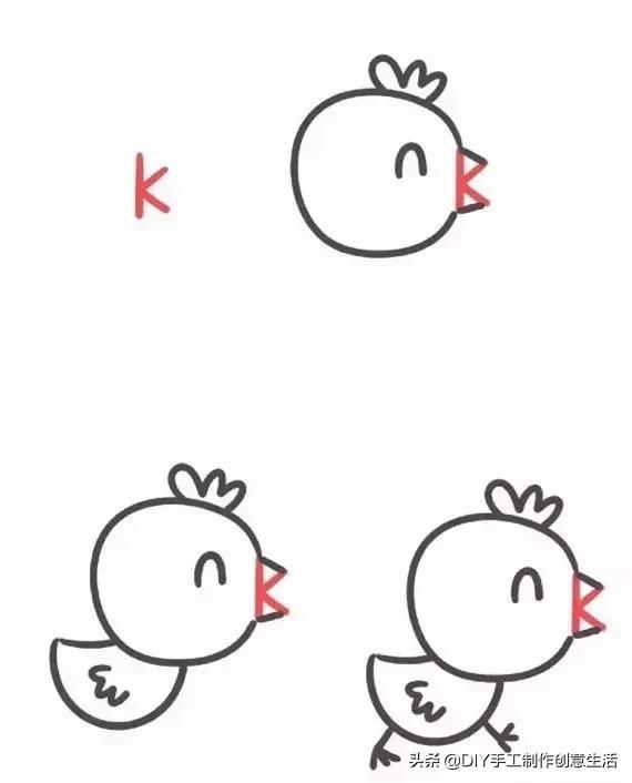 关于可爱的字母简笔画,happy字母简笔画