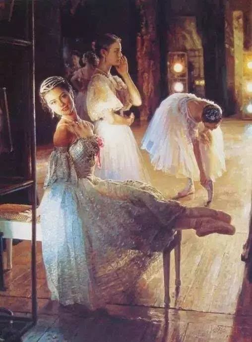 看完心跳加速！他*窥偷**老婆同事跳舞画了一组芭蕾少女卖了1200万