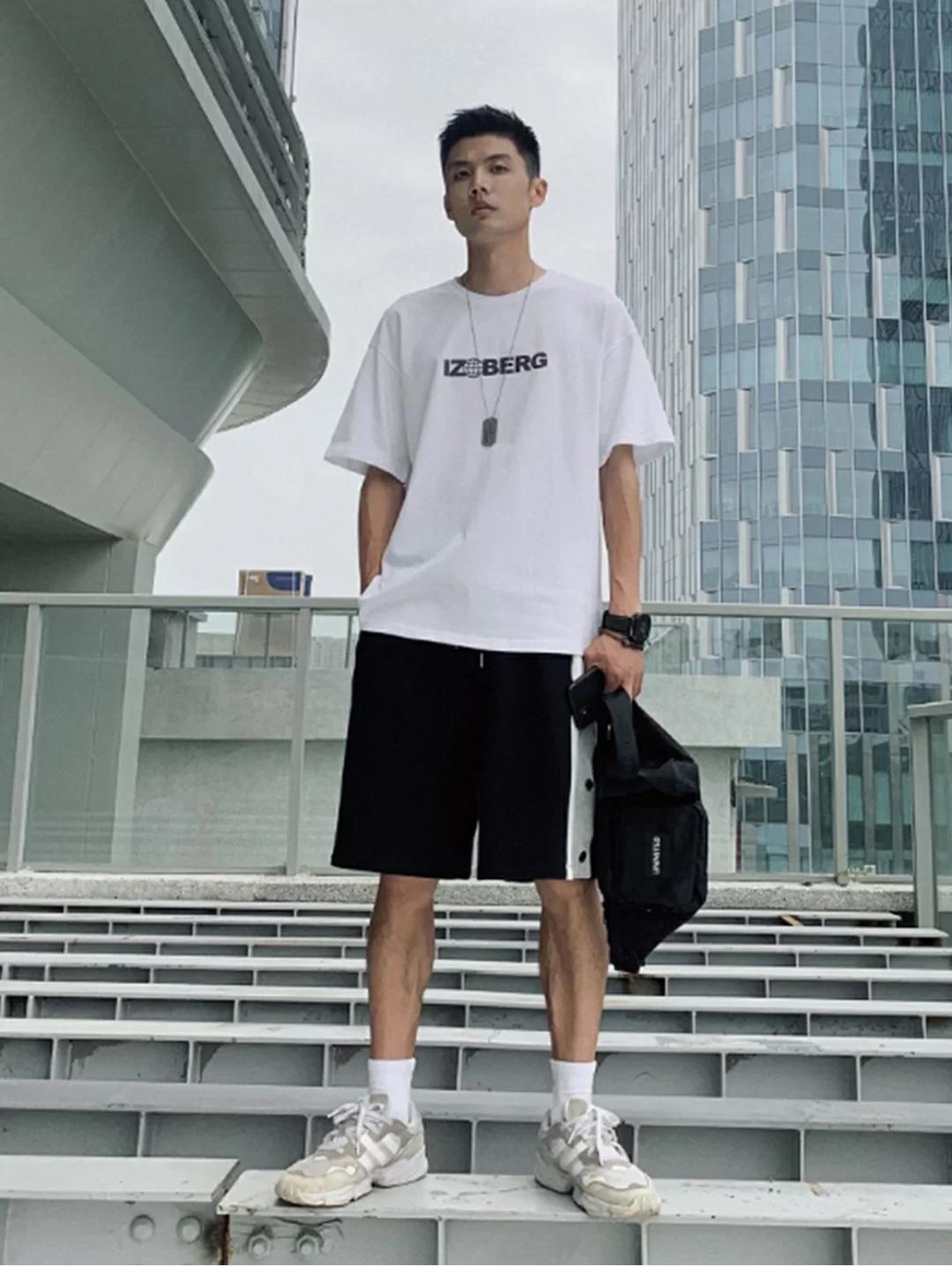 工装短裤搭配男生180,175男生如何穿短裤不显个子矮
