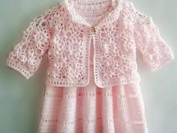 儿童毛线裙子最新款样衣,宝宝毛线衣最新款式