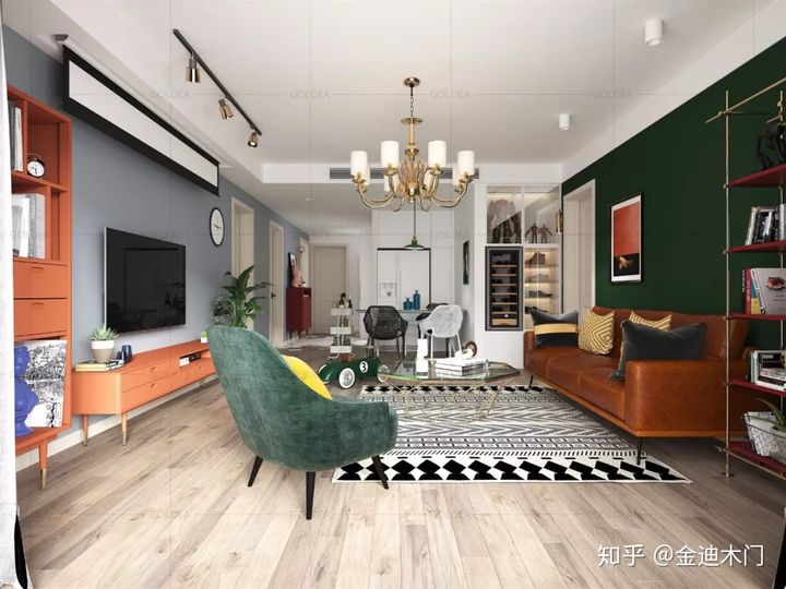 国潮复古风,国潮风室内门